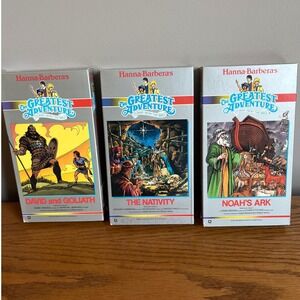 The‎ Greatest Adventure Bible Stories The Nativity David Noah VHS Hanna-Barbera